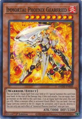 Immortal Phoenix Gearfried - AMDE-EN049 - Super Rare 1st Edition Amazing Defenders 1st Edition Singles