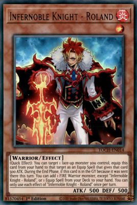 Infernoble Knight - Roland - TOCH-EN014 - Ultra Rare 1st Edition Toon Chaos 1st Edition Singles