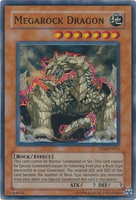 Megarock Dragon - TLM-EN015 - Super Rare 1st Edition The Lost Millennium [TLM] 1st Edition Singles