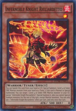 Infernoble Knight Ricciardetto - DUNE-EN013 - Super Rare 1st Edition Duelist Nexus 1st Edition Singles