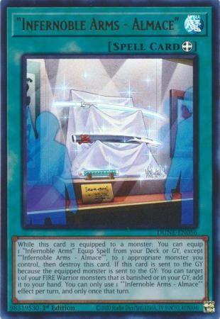 Infernoble Arms - Almace&quot;&quot; - DUNE-EN056 - Ultra Rare 1st Edition Duelist Nexus 1st Edition Singles