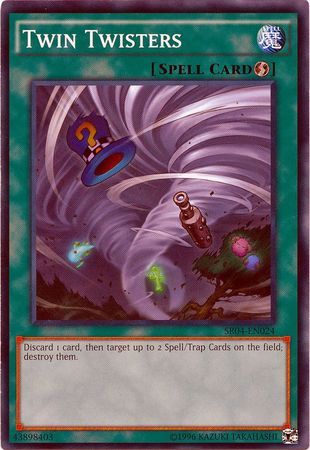 Twin Twisters - SR04-EN024 - Common Unlimited Structure Deck: Dinosmasher&#39;s Fury Unlimited Singles