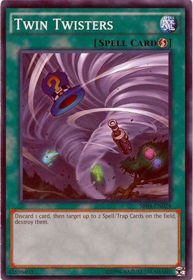 Twin Twisters - SR04-EN024 - Common Unlimited Structure Deck: Dinosmasher&#39;s Fury Unlimited Singles