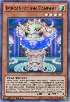 Impcantation Candoll - MP19-EN083 - Super Rare 1st Edition Yu-Gi-Oh! 2019 Mega-Tins: Gold Sarcophagus Tin Mega Pack Singles