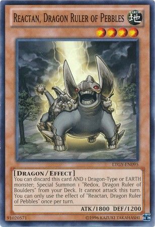 Reactan, Dragon Ruler of Pebbles - LTGY-EN095 - Common Unlimited Lord of the Tachyon Galaxy Unlimited Singles