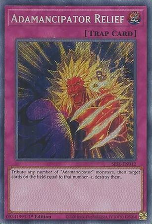 Adamancipator Relief - SESL-EN012 - Secret Rare 1st Edition Secret Slayers Singles