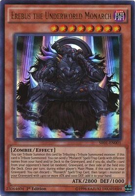 Erebus the Underworld Monarch - SR01-EN001 - Ultra Rare 1st Edition Structure Deck: Emperor of Darkness 1st Edition Singles
