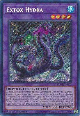 Extox Hydra - BLMR-EN007 - Secret Rare 1st Edition Monstrous Revenge 1st Edition Singles