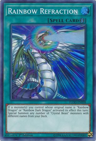Rainbow Refraction - FLOD-EN098 - Super Rare 1st Edition Flames of Destruction 1st Edition Singles