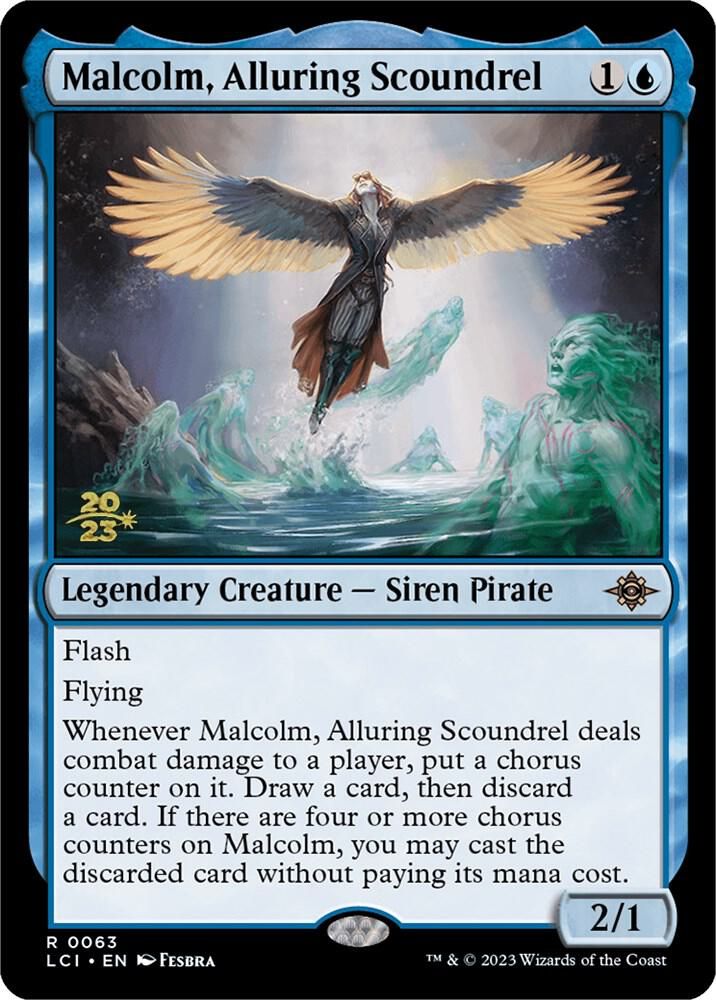 Malcolm, Alluring Scoundrel - Prerelease Cards (PRE) Prerelease Cards