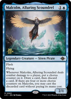 Malcolm, Alluring Scoundrel - Prerelease Cards (PRE) Prerelease Cards
