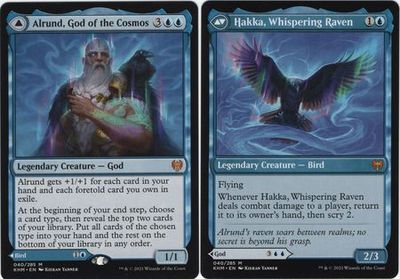 Alrund, God of the Cosmos | Hakka, Whispering Raven 040/285 Kaldheim Singles