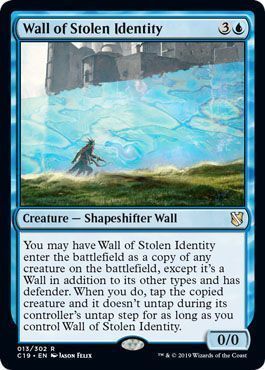 Wall of Stolen Identity 013/302 Commander 2019 Singles