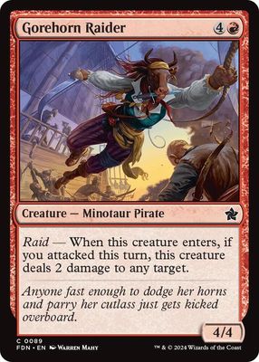 Gorehorn Raider - Foundations (Foil) Foundations