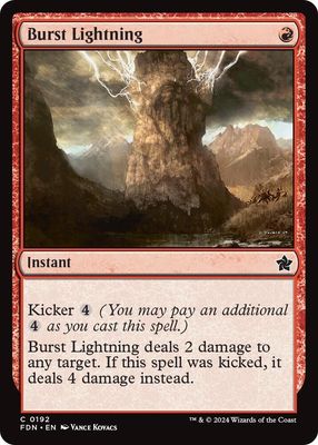Burst Lightning - Foundations (Foil) Foundations