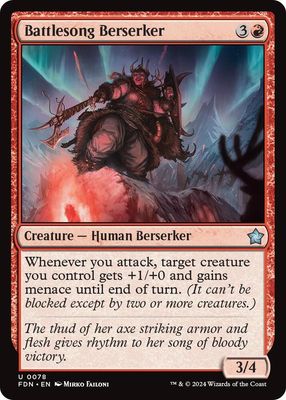 Battlesong Berserker - Foundations (Foil) Foundations
