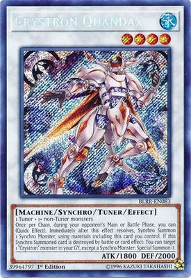 Crystron Quandax - BLRR-EN083 - Secret Rare 1st Edition Battles of Legend: Relentless Revenge Singles