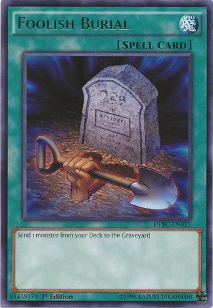 Foolish Burial - DPBC-EN025 - Rare 1st Edition Duelist Pack: Battle City Singles