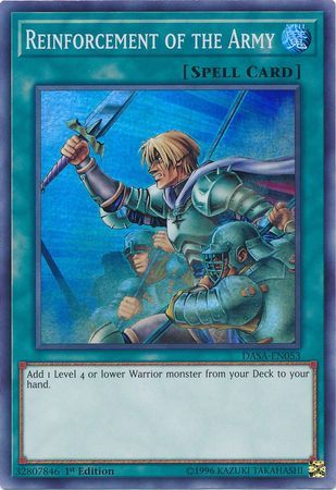 Reinforcement of the Army - DASA-EN053 - Super Rare 1st Edition Dark Saviors 1st Edition Singles