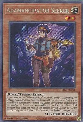 Adamancipator Seeker - SESL-EN001 - Secret Rare 1st Edition Secret Slayers Singles