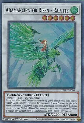Adamancipator Risen - Raptite - SESL-EN008 - Super Rare 1st Edition Secret Slayers Singles