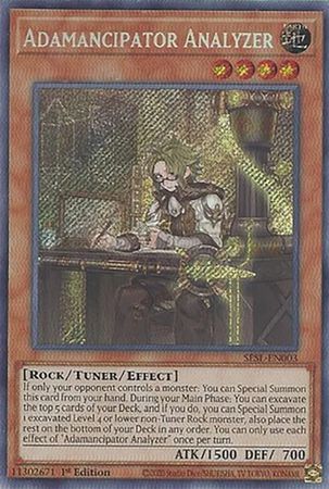 Adamancipator Analyzer - SESL-EN003 - Secret Rare 1st Edition Secret Slayers Singles
