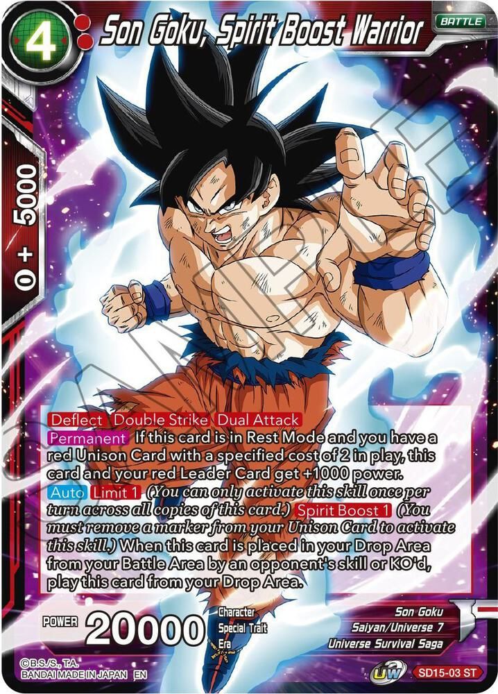 Son Goku, Spirit Boost Warrior - Cross Spirits (DBS-B14) Cross Spirits