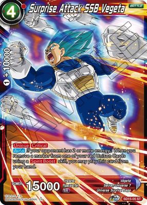 Surprise Attack SSB Vegeta - Cross Spirits (DBS-B14) Cross Spirits