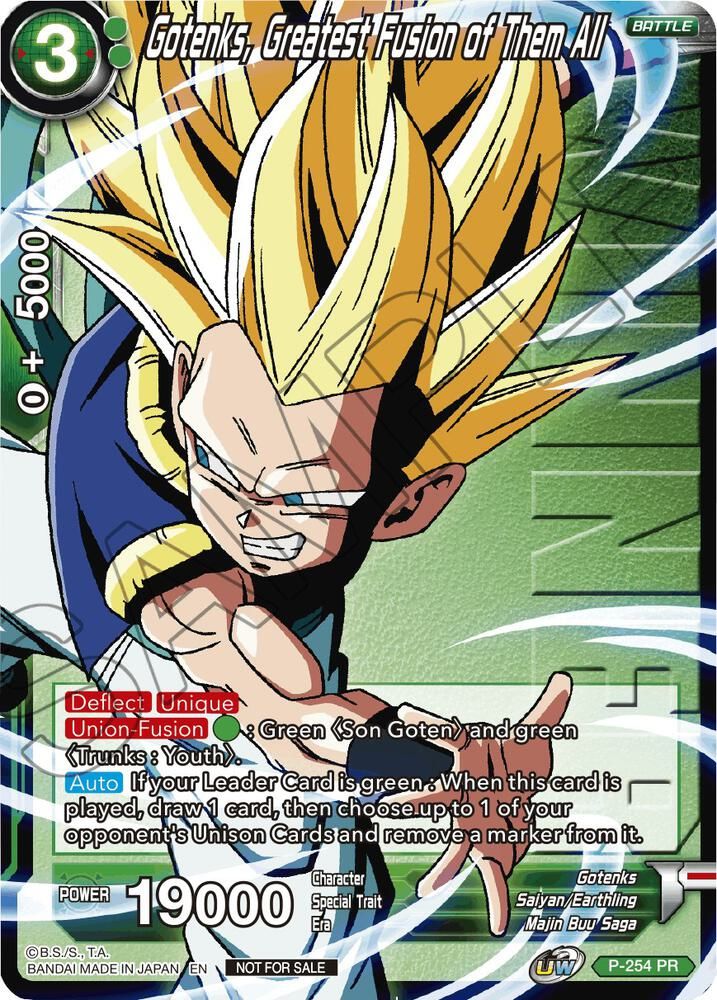 Gotenks, Greatest Fusion of Them All (Winner Stamped) - Tournament Promotion Cards (TPR) Tournament Promotion Cards