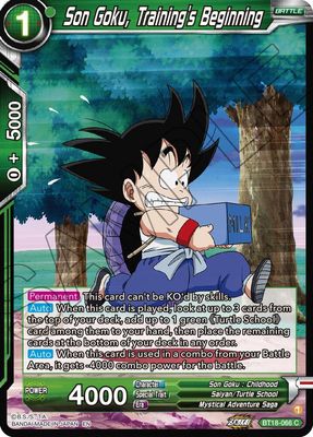 Son Goku, Training&#39;s Beginning - Dawn of the Z-Legends (DBS-B18) Dawn of the Z-Legends
