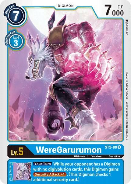 GA WereGarurumon - Starter Deck 02: Cocytus Blue (ST-2) Starter Deck 02: Cocytus Blue