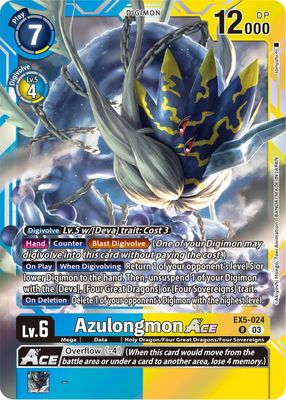 GA Azulongmon ACE - Animal Colosseum (EX05) Animal Colosseum