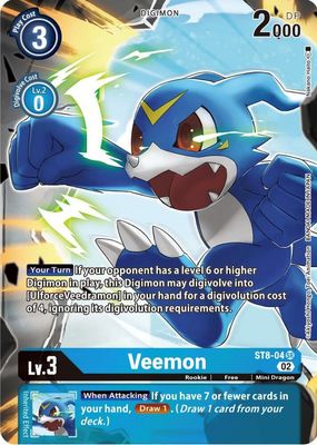 GA Veemon (Alternate Art) - Starter Deck 14: Beelzemon Advanced Deck Set (ST-14) Starter Deck 14: Beelzemon Advanced Deck Set