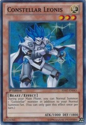 Constellar Leonis - HA07-EN043 - Super Rare 1st Edition Hidden Arsenal 7: Knight of Stars 1st Edition Singles