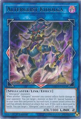 Altergeist Kidolga - MP19-EN024 - Rare 1st Edition Yu-Gi-Oh! 2019 Mega-Tins: Gold Sarcophagus Tin Mega Pack Singles (espanol)