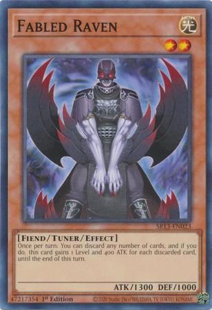 Fabled Raven - SR13-EN023 - Common 1st Edition Structure Deck: Dark World [SR13] 1st Edition Singles