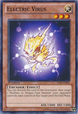 Electric Virus - YSYR-EN022 - Common 1st Edition Starter Deck: Yugi Reloaded 1st Edition Singles