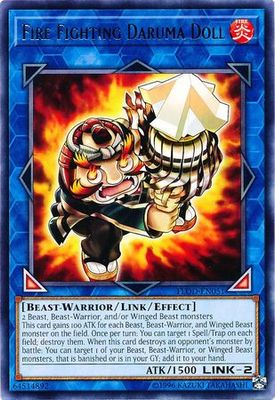 Fire Fighting Daruma Doll - FLOD-EN051 - Rare Unlimited Flames of Destruction Unlimited Singles