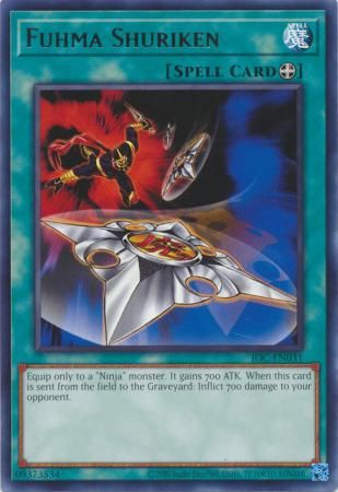 Fuhma Shuriken - IOC-EN031 - Rare Unlimited (25th Reprint) Invasion of Chaos 25th Anniversary Singles