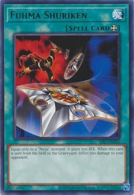 Fuhma Shuriken - IOC-EN031 - Rare Unlimited (25th Reprint) Invasion of Chaos 25th Anniversary Singles