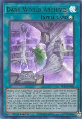 Dark World Archives - SR13-EN026 - Ultra Rare 1st Edition Structure Deck: Dark World [SR13] 1st Edition Singles