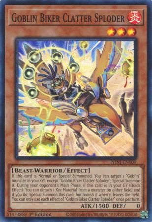 Goblin Biker Clatter Sploder - PHNI-EN009 - Super Rare 1st Edition Phantom Nightmare 1st Edition Singles