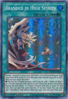 Branded in High Spirits - BODE-EN055 - Super Rare 1st Edition Burst of Destiny 1st Edition Singles