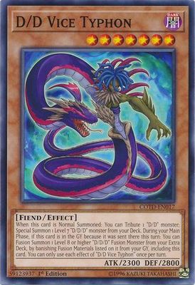 D/D Vice Typhon - COTD-EN017 - Common 1st Edition Code of the Duelist 1st Edition Singles