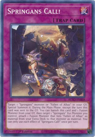 Springans Call! - BLVO-EN068 - Common 1st Edition Blazing Vortex 1st Edition Singles