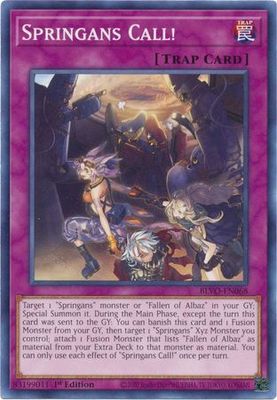Springans Call! - BLVO-EN068 - Common 1st Edition Blazing Vortex 1st Edition Singles (espanol)