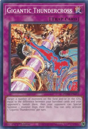 Gigantic Thundercross - PHHY-EN072 - Common 1st Edition Photon Hypernova 1st Edition Singles (espanol)