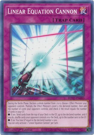 Linear Equation Cannon - BLVO-EN080 - Common 1st Edition Blazing Vortex 1st Edition Singles (espanol)