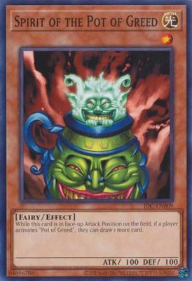 Spirit of the Pot of Greed - IOC-EN009 - Common Unlimited (25th Reprint) Invasion of Chaos 25th Anniversary Singles