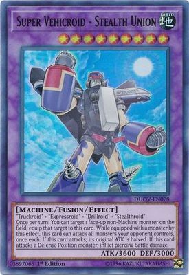 Super Vehicroid - Stealth Union - DUOV-EN078 - Ultra Rare 1st Edition Duel Overload 1st Edition Singles (espanol)